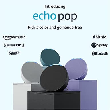 Amazon Echo Pop, Our smallest Alexa speaker, Fits in any room, Charcoal - Image 8