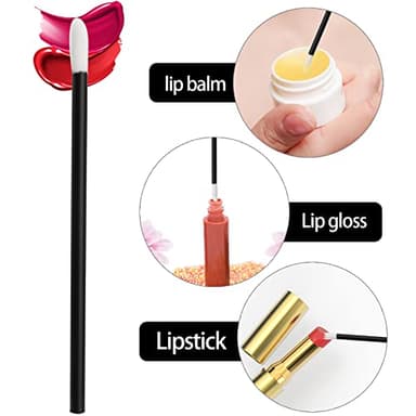 700 Piece Disposable Lip Wands - Lip Brushes, Lipstick & Gloss Applicators - Lint Free Makeup Applicator Brush Beauty Tool - Image 3