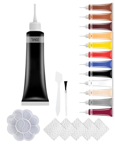 2025 New Advanced Leather Repair Gel, Upgrade Leather Repair Coloured Cream Gel, Professional Leather Repair Kit for Car Seat Vinyl Repair Kit, Multifunctional Couch and Jacket Repair Kit (Black) - Image 1