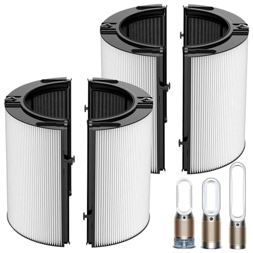 2 Pack 360° Combi 2 in 1 HEPA + Carbon Filter for Dyson TP04 HP04 TP07 TP06 HP06 TP4A TP7A PH02 PH01 PH03 PH04 PH3A HP09 TP09 HP07 HP10 TP10 HP4A HP7A DP04 Air Purifi-er, HEPA Carbon Filter #965432-01 - Image 1