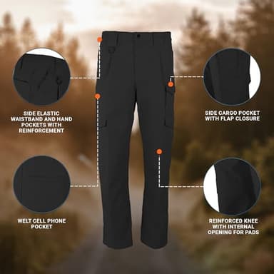 PROPPER Men's Lightweight Tactical Cargo Pants, Black, 36 x 32 - Image 6