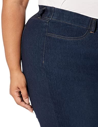 Amazon Essentials Women's Pull-On Stretchy Knit Jegging (Available in Plus Size), Dark Wash, XX-Large - Image 8