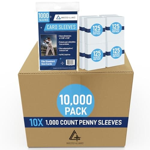 Premium Penny Sleeves for Trading Cards | Soft Trading Card Sleeves for Baseball Cards, Ultra Clear Plastic Pro Sports Card Sleeve, Football, MTG Collector Sleeve (Standard + Thick Options Available) - Image 1