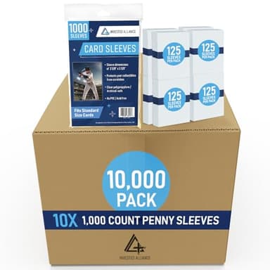Premium Penny Sleeves for Trading Cards | Soft Trading Card Sleeves for Baseball Cards, Ultra Clear Plastic Pro Sports Card Sleeve, Football, MTG Collector Sleeve (Standard + Thick Options Available) - Image 1
