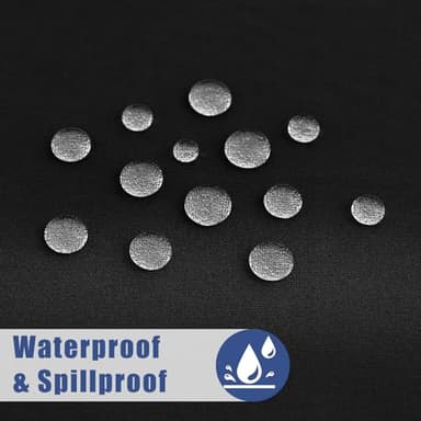 Moosfor Spandex 6 Foot Rectangle Table Cloth 2 Pack, Elastic Fitted Tablecloths for Picnic, Stretch Washable Patio Table Cover for Outdoor, Camping, Banquet and Parties (Black, 30"x72") - Image 7