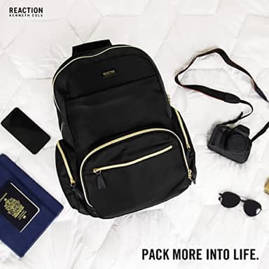Kenneth Cole REACTION Sophie Backpack, Black, 15" Laptop - Image 6