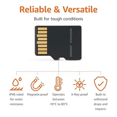 Amazon Basics 256GB microSDXC Card with Adapter, Read Speed Up to 200MB/s, 1-Pack - Image 3