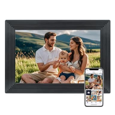 Uhale 10.1 Inch WiFi Digital Picture Frame Black,1280x800 HD IPS Touch Screen Photo Frame Electronic,16GB Memory, Auto-Rotate,Wall Mountable,Share Photos/Videos Instantly via Uhale App from Anywhere - Image 1