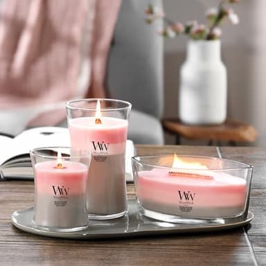 WoodWick Medium Hourglass Candle Shoreline Trilogy Scent 9.7oz Crackles as it burns Premium Soy Blend Perfect for gifting - Image 5