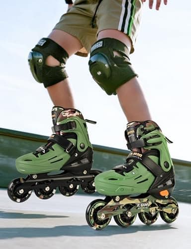 2PM SPORTS Inline Skates for Kids Boys Girls Ages 5-8 8-12 3-5 4-8 6-12 with Light Up Wheels, Adjustable Children's Roller Skates Blades for Toddler Beginner Youth Indoor Outdoor - Image 6