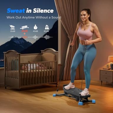 MERACH Balance Board for Adults, Wobble Board with Resistance Bands, Portable Wiggle Balance Trainer Featuring LCD Monitor, 300 lbs Capacity Ski Slide Rock Stepper for Full Body Workout at Home Gym - Image 4