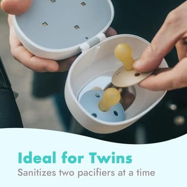 Papablic Portable Pacifier Sanitizer, UV Light Sanitizer Case for Pacifier, USB Rechargeable Mini Pacifier Sanitizer Box, 99.9% Cleaned in 59 Seconds - Image 5