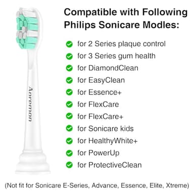 Aoremon Replacement Heads for Philips Sonicare C2 C1-4Pcs Brush Heads Compatible with All Phillips Sonicare Click-on Eltectric Toothbrush Model - Image 2