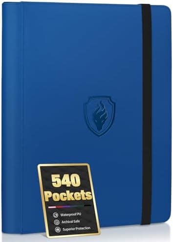 Premium 9 Pocket PU Card Binder, Sturdy Album for 540 Cards & Trading Games, Sleek Folders for YuGiOh, MTG, TCG, Sports, Royal Blue - Image 3