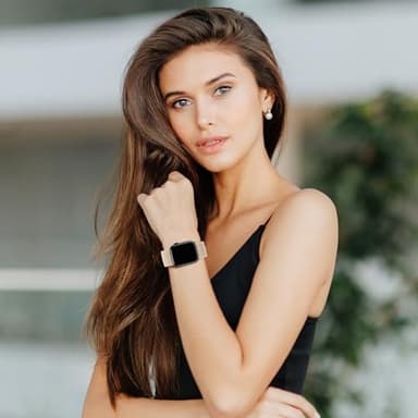 Qimela Sport Loop Compatible with Apple Watch Band 38mm 40mm 41mm 42mm 44mm 45mm 46mm 49mm for Women Men,Magnetic Strap Stretchy Braided Wristband for iWatch Series 11 10 9 8 7 6 5 4 SE Ultra 3 2 1 - Image 3