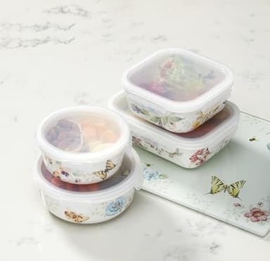 Lenox 824646 Butterfly Meadow Serve & Store Container, Small Container 6.25"D x 2.75"H - Image 7