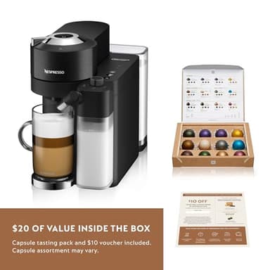 Nespresso Vertuo Lattissima Coffee and Espresso Maker by De'Longhi, Matte Black & Glossy - Image 4