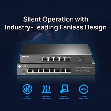 TP-Link TL-SG105-M2 - 5 Port Multi-Gigabit Unmanaged Network Switch, Ethernet Splitter, 2.5G Bandwidth, Plug & Play, Desktop/Wall-Mount, Fanless Metal Design, Free Expert Help - Image 7