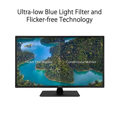 ASUS 31.5” 1080P Monitor (VA329HE) - Full HD, IPS, 75Hz, Adaptive-Sync, Eye Care, Low Blue Light, Flicker Free, HDMI, VGA, Wall Mountable, Tilt Adjustable,Black - Image 4