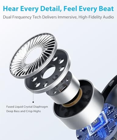 Boytond Ultra Open Ear Earbuds - Ergonomic Clip-On Earbuds, Bone Conduction Over-The-Ear Headphones with Waterproof Design, Black - Image 5