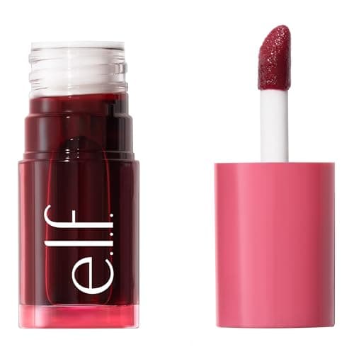 e.l.f. Sheer For It Blush Tint, Multi-Use, Long-Lasting Lip & Cheek Makeup, Creates A Natural Flush Finish, Vegan & Cruelty-Free, Left On Red - Image 1