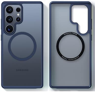 TORRAS for Samsung Galaxy S25 Ultra Case, Fit for MagSafe, 4X Military Grade Protection, Translucent Slim Magnetic Shockproof TPU/PC Case for Samsung S25 Ultra Case, Navy Blue - Image 7