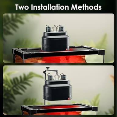 MIXJOY Dual Reptile Light Fixture, Max 160W Each Reptile Heat Lamp Fixture with Separate Switches, Fits Reptile Light/Heat Lamp/UVB Light for Lizards, Turtles, Snakes, and Amphibians - Image 5