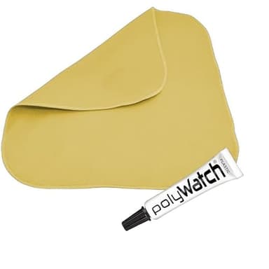 1 PolyWatch Plastic Watch Crystal Scratch Remover Polish with Microfiber Cloth - Image 1
