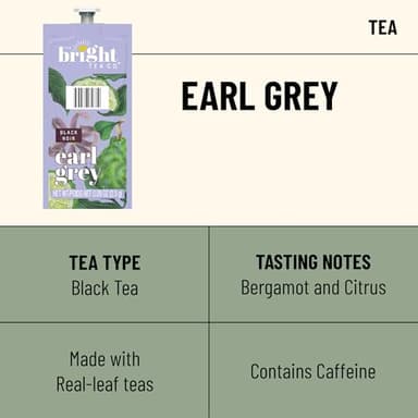 Flavia Bright Tea Co. Earl Grey Tea Freshpacks works only with Flavia Brewers (Case of 100) - Image 2