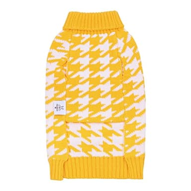 CuteBone Turtleneck Dog Sweater for Medium Dogs Houndstooth Pet Winter Clothes Pullover Sweater Cat Clothes - Image 6