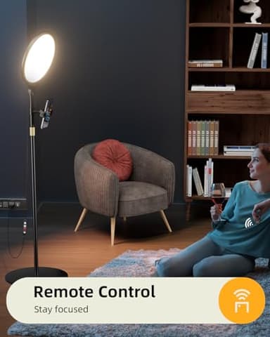 10.5" Ring Light with Stand and Phone Holder - 72" Tripod for iPhone with Light, Professional Led Ringlight for Video Recording/Make up/Streaming, Full Screen Light Ring for YouTube, Tiktok (Black) - Image 5