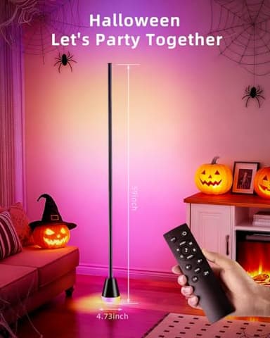 Keepsmile Smart RGB LED Corner Floor Lamp,172 LEDs Bright Standing Lamps for Living Room with APP and Remote,Modern Floor Lamp with Music Sync and 16 Million Colors, Ambient Lighting for Bedroom - Image 3