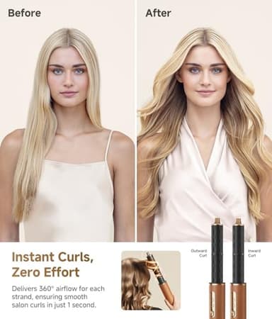 DREAME AirStyle Pro 7-in-1 Hair Styler & High Speed Dryer | Snap-on Attachments for Curling, Smoothing, Volumizing | Fast Drying, Frizz Control, Cool Shot | Luxury Leather Package - Image 2