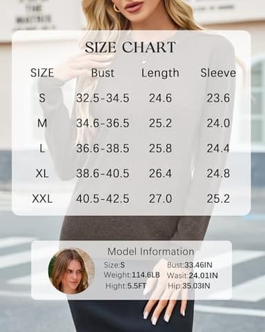 Arach&Cloz Womens 2025 Long Sleeve Sweaters Work Formal Halloween Winter Early Fall Fashion Tops Shirts Teacher Crew Neck Business Casual Dressy Black White Business Outfits Clothes (A-Coffee,S) - Image 7