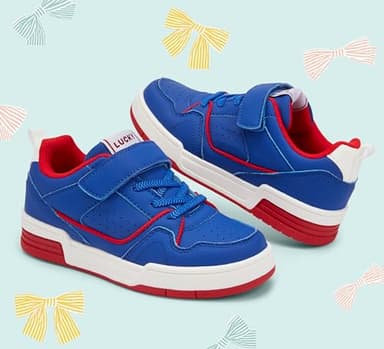 LUCKY STEP Kid's Slip On Sneaker Comfort Casual Running Tennis School Low Top Sneaker Strap Athletic Walking Shoes for Children/Boys/Girls (Royal Blue,Little Kids 2) - Image 6