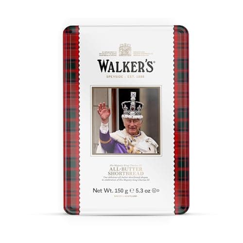 Walker's Shortbread King Charles III Limited Edition Tin, All-Butter Shortbread Cookies, 5.3 Oz - Image 1