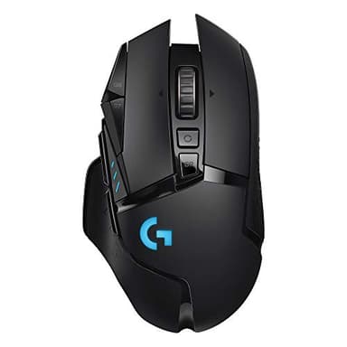 Logitech G502 Lightspeed Wireless Gaming Mouse with Hero 25K Sensor, PowerPlay Compatible, Tunable Weights and Lightsync RGB - Black - Image 1
