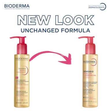 Bioderma Sensibio Micellar Cleansing Oil, 1st Ecobiological Micellar Formula Gentle Face Cleanser That Deeply Cleanses, Soothes & Nourishes Skin with Oil-to-Milk Texture, Fragrance-Free, 5 Fl Oz - Image 4
