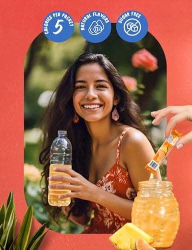 Klass Aguas Frescas Powdered Drink Mix | 44 Sugar Free Powder Packets | Flavors - Cucumber Limeade Pineapple Tangerine Strawberry Watermelon & Hibiscus Berries - Water Enhancer To Go! - Image 3