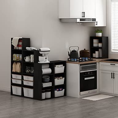 Furinno Luder Bookcase / Book / Storage, Blackwood 2-Tier - Image 2