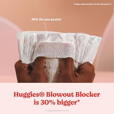 Huggies Little Snugglers Baby Diapers, Size 1 (8-14 lbs), 84 Ct, Newborn Diapers - Image 9