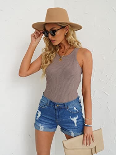 LookbookStore Women Casual Summer Jean Shorts for Women High Waisted Rolled Hem Cuffed Hem Womens Jorts Distressed Jeans Ripped Denim Shorts Blue Size S - Image 4