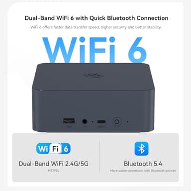 Beelink EQI12 Mini PC, Intel 12th Gen Core i5 1235U (10C/12T) up to 4.4 GHz, Mini Computer 32 GB DDR4 RAM 1TB SSD, 4K Dual Display, Dual LAN, USB3.0, WiFi 6, BT 5.4, Win 11 Pro - Image 6