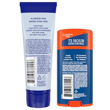 Mando Whole Body Deodorant - Invisible Cream and Solid Formulas - 72 Hour Odor Control - Aluminum & Baking Soda Free - Skin Safe - 3 oz Cream & 2.6 oz Solid Bundle - Pro Sport - Image 2