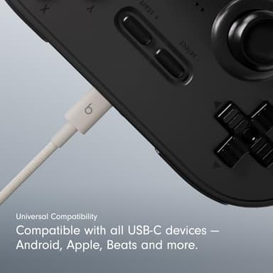 Beats USB-C to USB-C Woven Cable Fast Charging Durable/Tangle-Free Compatible Charger for Apple & Android Devices (1.5 m, 5 ft) - Surge Stone - Image 3