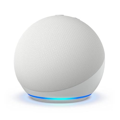 Amazon Echo Dot (newest model), Vibrant sounding Alexa speaker, Great for bedrooms, dining rooms and offices, Glacier White - Image 1