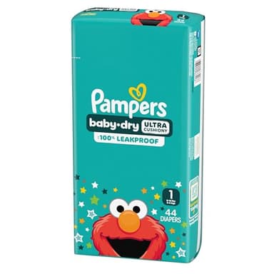 Pampers Diapers - Baby Dry - Size 1, 44 Count, Absorbent Disposable Infant Diaper (Packaging May Vary) - Image 14