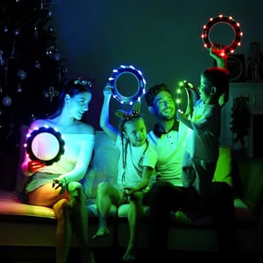TOSY Flying Ring - 16 Million Color RGB or 12 LEDs, Super Bright, Lost Mode, Auto Light Up, Safe & Soft, Waterproof, Lightweight Frisbee, Birthday, Camping & Outdoor/Indoor Gift Toy for Boy/Girl/Kid - Image 5
