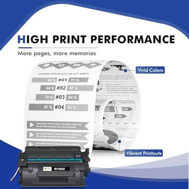 148X Black High Yield Toner Cartridge 148A Compatible Replacement for HP 148X Toner Cartridge for HP Laserjet Pro 4001n 4001dw 4001dn MFP 4101fdw 4101fdn Printer W1480X W1480A Ink with Chip 2Pack - Image 4