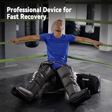 FIT KING Air Compression Recovery System,Dynamic Pressure for Circulation Improvement and Fast Recovery,Sequential Massage Boots for Athletes (Medium) - Image 2